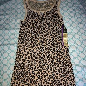 Cheetah print tank top